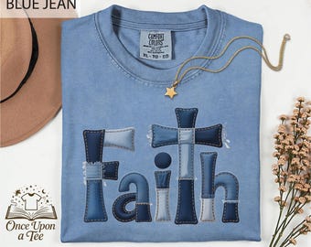 Comfort Colors Faith over Fear T-Shirt, Inspirational Quotes Shirt, Minimal Christian Cross Shirt, Bible Verse Shirt, Faith Sweatshirt