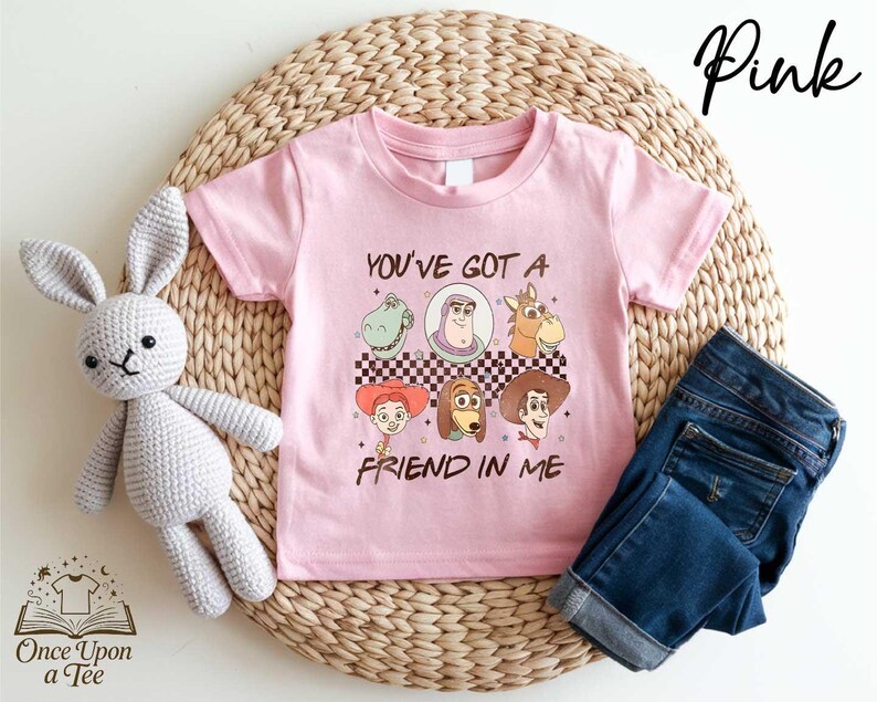 Camiseta de Toy Story "Tienes un amigo en mí", camiseta de Disney, camiseta de fiesta de Woody y Buzz de Toy Story, camiseta de Disney Toy Story, suéter de Friends imagen 1