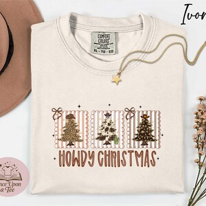 Howdy Christmas T-Shirt, Western Christmas Sweatshirt, Christmas Deer Shirt, Howdy Christmas Tree Sweatshirt, Country Christmas Xmas Gift