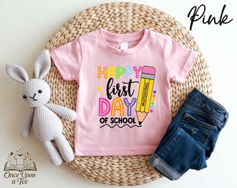Camiseta infantil para el primer día de clases, regalo para profesores, camiseta para profesores de primaria, camiseta para alumnos del primer día de clases, camiseta juvenil para la vuelta al cole.