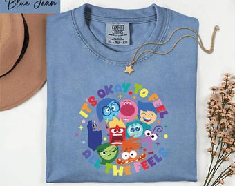 Comfort Colors It's Okay To Feel All The Feels T-Shirt, Disney Shirt, Therapy Teacher Shirt, Gift for Teacher, BCBA Tee, Speech Terapy Shirt