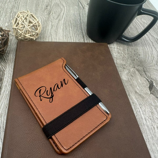 Leather Notepad - Etsy