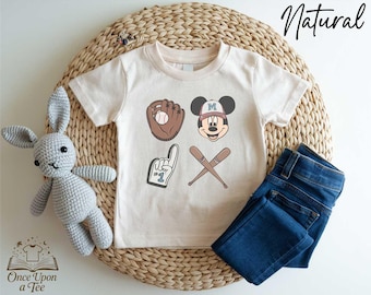 Camiseta de béisbol retro de Mickey Mouse para niños, camiseta de béisbol de Disney para niños pequeños, camiseta deportiva juvenil de Mickey, camiseta de Mickey Mouse para niños, camiseta deportiva de Disney