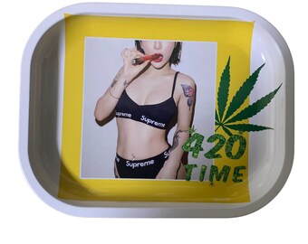 Bandeja para liar Girly Smokers: Bandeja con diseño psicodélico