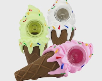 Tubo de silicona con forma de cono de helado: Diseño novedoso