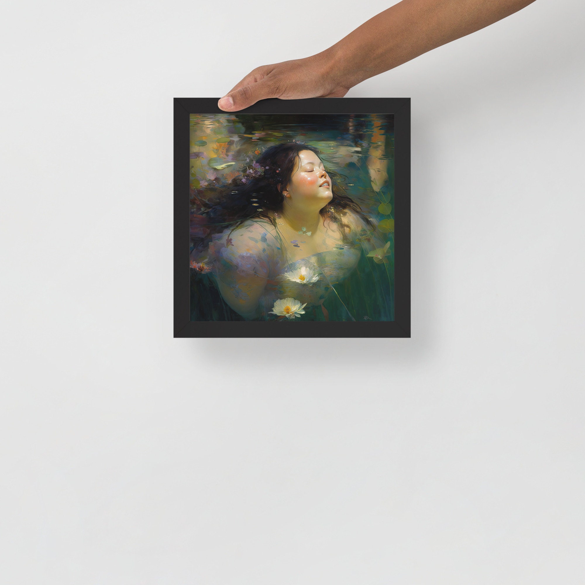 Healing 5, a Joyous Fat Positive FRAMED Art Print for Your Spa Bathroom ...