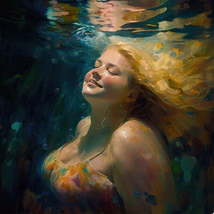 Healing 20, INSTANT DIGITAL DOWNLOAD, printable Body Positive Blonde Woman, Empowering Feminist Fat Positive Art for Spa, Bedroom Wall