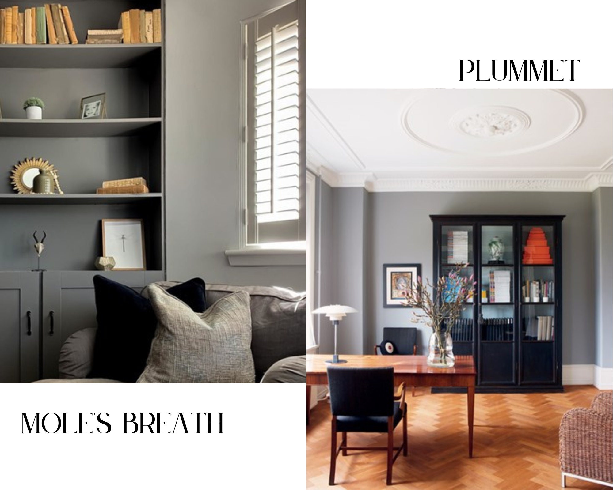 Farrow & Ball Paint Matches Dark Moody Grays Farrow Ball Etsy