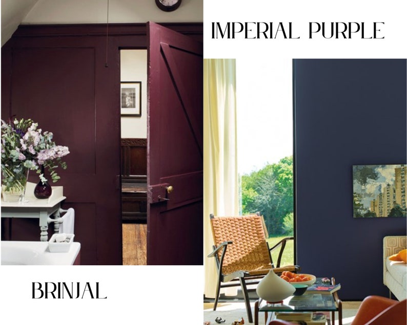 Farrow & Ball Paint Matches Romantic Purples Farrow Ball Etsy