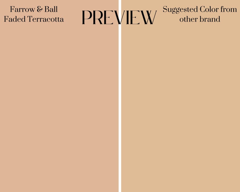 Farrow & Ball California Collection Paint Matches Farrow Ball Etsy