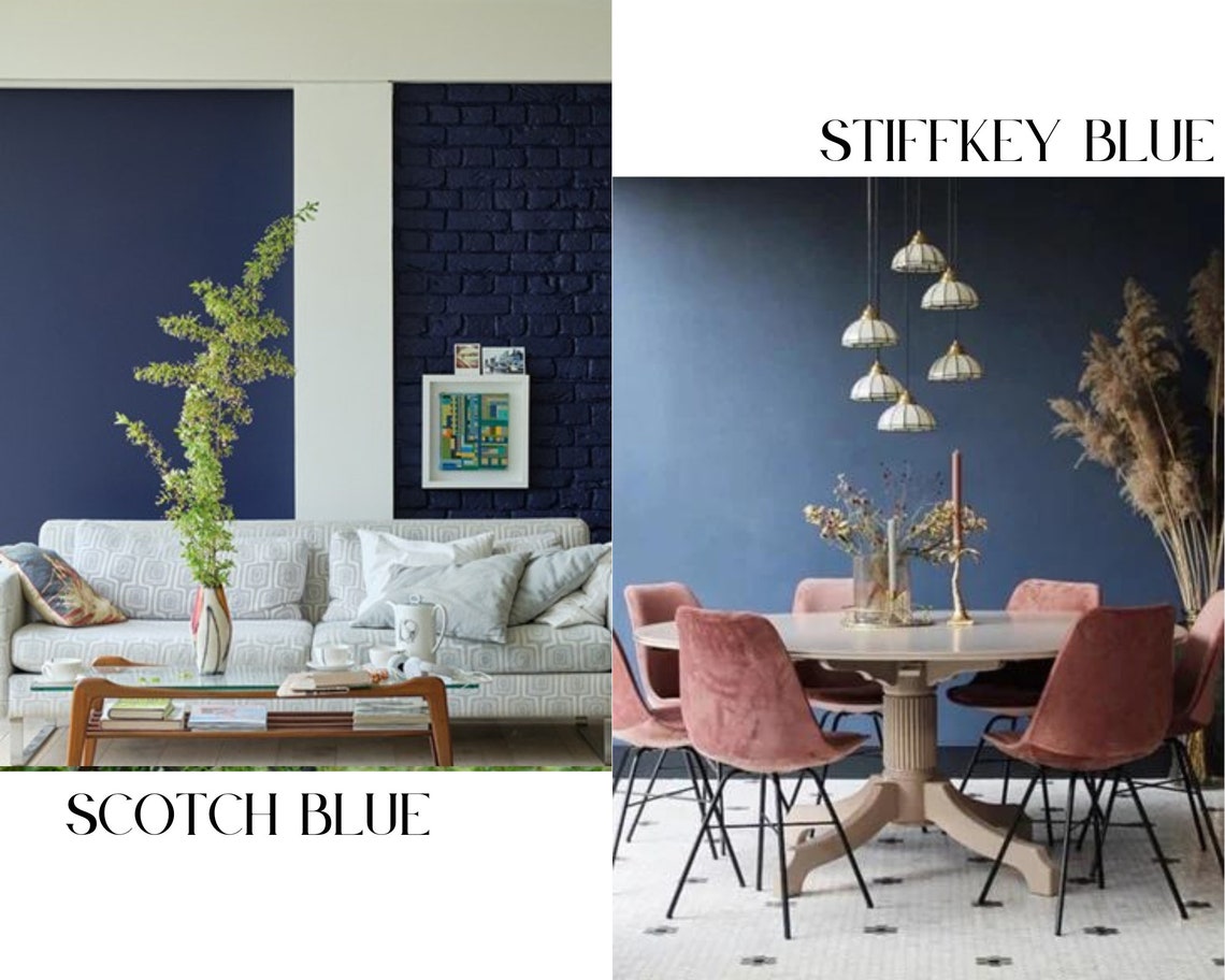 Farrow & Ball Paint Matches Dark Blues Farrow Ball Dupes Etsy