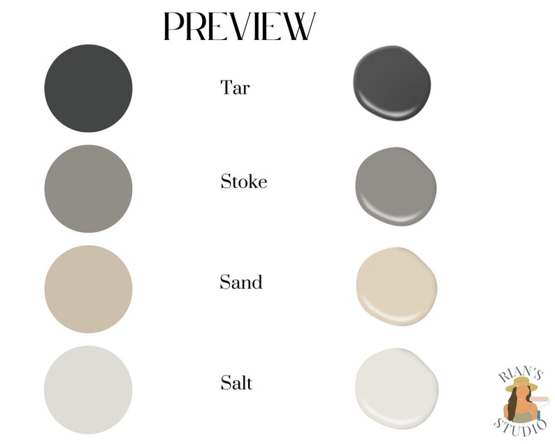 Farrow & Ball California Collection Paint Matches Farrow Ball Etsy