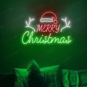Christmas Neon Sign, Merry Christmas, Neon Sign Wall Decor, Christmas Lights, Custom Neon Sign, Christmas Decorations, Neon Sign Bedroom