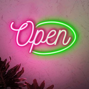 Neon Open Sign, Open Sign Led, Open Sign For Business, Open Sign Led Lights, Neon Bar Sign, We Are Open Sign, Custom Outdoor Neon Sign