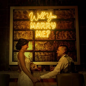 Will You Marry Me Neon Sign, Marry me Light Sign, Wedding Neon Sign, Custom Neon Sign, Neon Sign Wall Decor Led Neon Sign Neon Wedding Sign