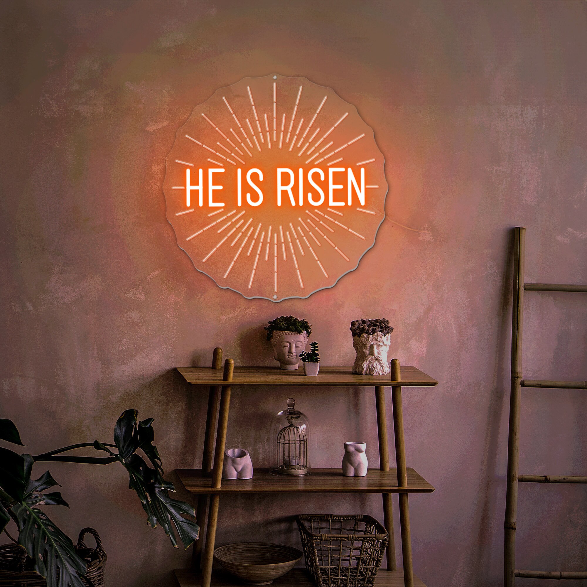 He Ix Risen Sign He is Risen Neon Sign: Easter Decor, Religious Gift - Etsy