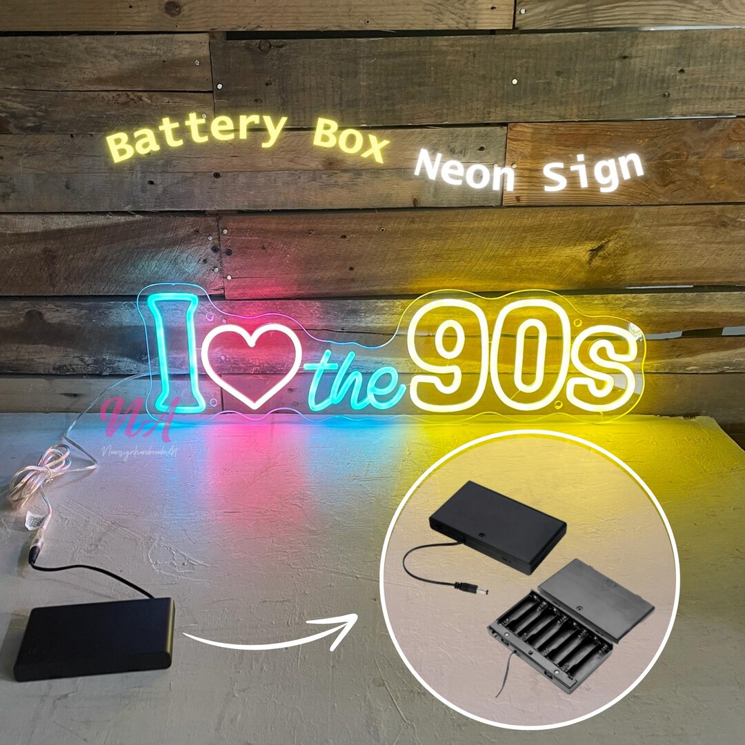 Custom Neon Sign With Battery Box – Personalized LED Light - Etsy