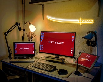 Katana Sword Leuchtreklame: Anime Samurai LED-Licht