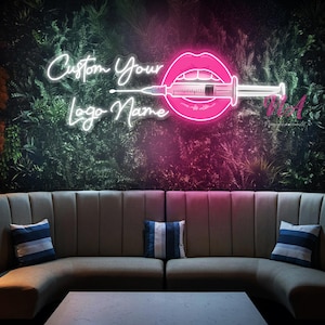 Custom Your Botox logo sign Custom Botox Neon Sign, Business Sign Injector Spa Studio Botox Art Sign Beauty Spa Sign