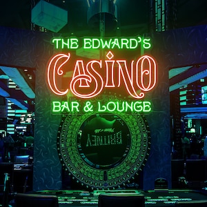 Casino Bar Lounge Neon Sign Aangepaste Casino Neon Sign Poker Room Led Sign Custom Neon Sign Game Room Decor Jackpot Casino Decor Gokautomaat