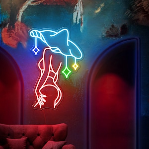 Sexy mushroom neon sign Mushrooms neon sign Mushroom Decor Neon Light Mushroom Fan Club Mushroom Lady Sign Bar Neon Sign for Man Cave Decor