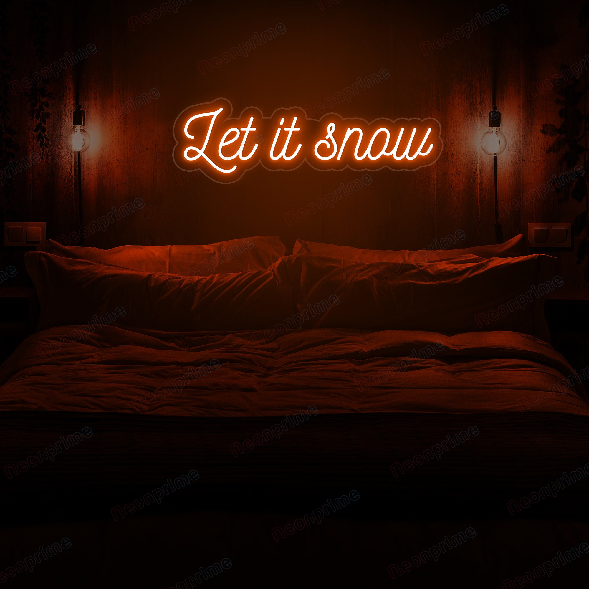 Let It Snow LED Neon Sign: Christmas Party Decor - Etsy