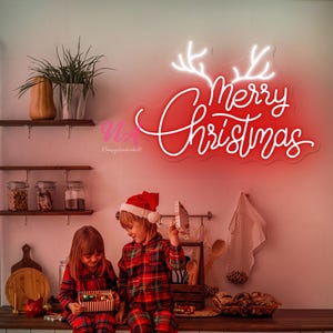 Merry Christmas Neon Sign, Christmas Custom Neon Sign, Merry Christmas Sign, Christmas Tree Decor Sign, Custom Neon Sign, Christmas Gift