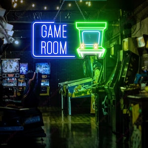 Arcade game room Led Sign, Arcade Neon Sign, Custom Game Room Neon Sign, Custom Logo Sign, Game Zone Neon Sign, Led Neon Gaming