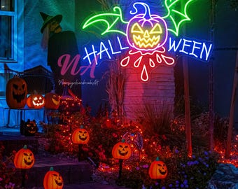 Halloween LED Neon Sign: Custom Wall Decor