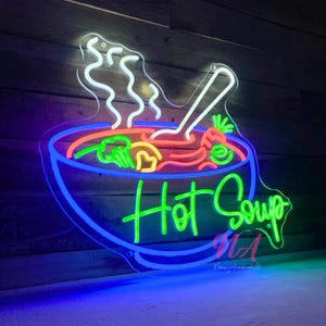 Custom Logo Sign Food Neon Logo Restaurant Sign Wall Decors Led Lights Business Logo Coffee Bar Sign Room Decors Handmade Restaurant Sign