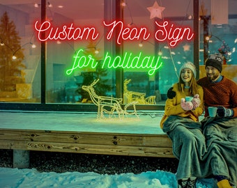 Christmas Neon Sign Personalized Christmas Light Outdoor Sign Waterproof Neon Sign Custom Neon Sign Merry Christmas Neon Sign Xmas Decor