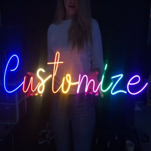 Custom Neon Sign for Room Decor, LED Sign Custom for Bedroom, Neon Light Sign,Neon Light Sign, Business Neon Sign, Custom Led