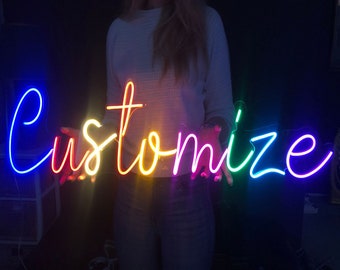 Custom Neon Sign for Room Decor, LED Sign Custom for Bedroom, Neon Light Sign,Neon Light Sign, Business Neon Sign, Custom Led