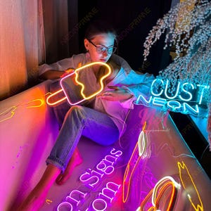 Custom Logo Business Neon Sign Party LED Neon Sign Bedroom Decor Wall Personalized Gift Custom Name Neon Sign Wedding Neon Sign