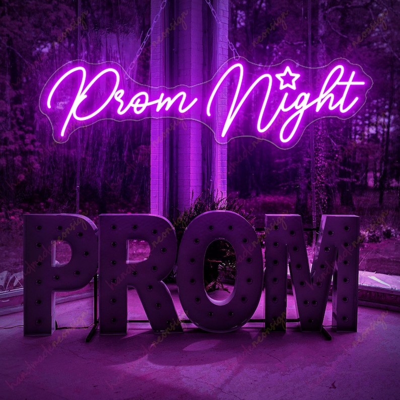 Prom Time. Sign Custom Prom Night Neon Sign: Graduation Party Decor - Etsy