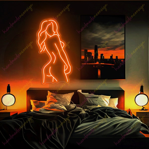 Woman Body neon sign, custom Neon Sign, Woman body led light, Lady neon sign, Neon sign bedroom girl, Female Party Crazy Neon Light