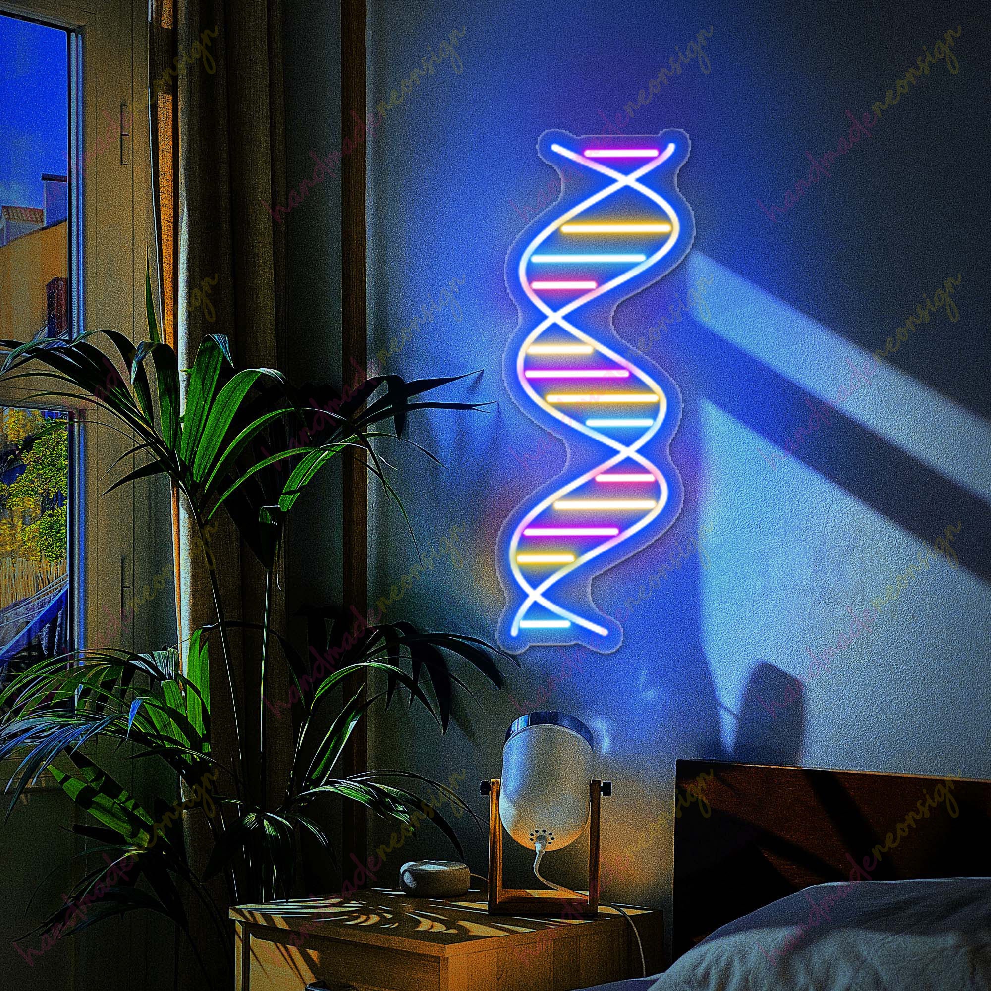 Custom DNA Double Helix Neon Sign: Biology Science Art LED Light - Etsy