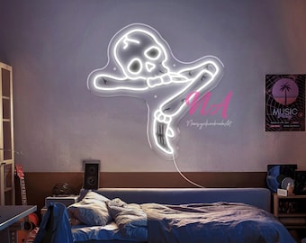 Skull LED Neon Sign, Halloween Decor