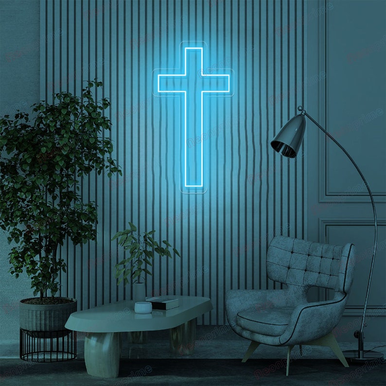 LED Cross Neon Sign: Religious Home Decor - Etsy