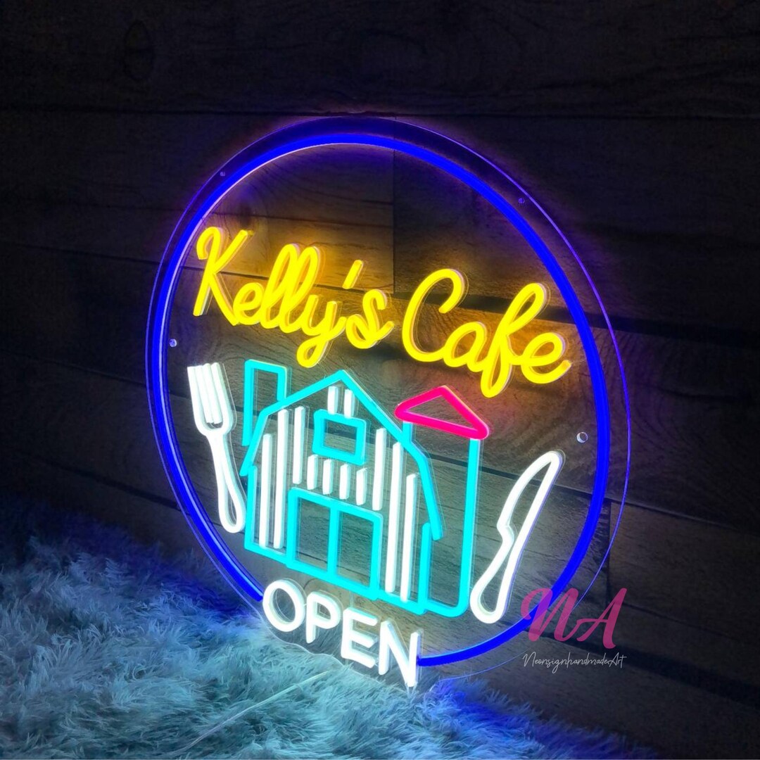 Custom Logo Neon Sign: Personalized Business Wall Decor - Etsy
