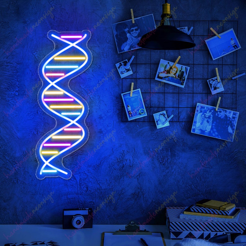 Custom DNA Double Helix Neon Sign: Biology Science Art LED Light - Etsy