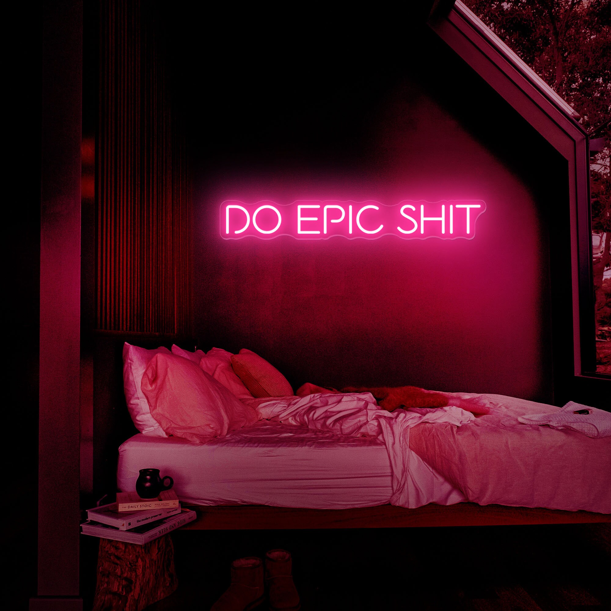 Epic Led Sign Do Epic Shit Neon Sign, Mancave Studio Bar Decor, Neon Sign Bedroom Art ...