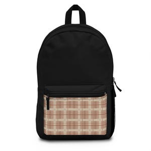 Chic Plaid Backpack for Stylish Adventures, School, Travel, Everyday Use, Gifts for Students, Trendy Fashion Accessory