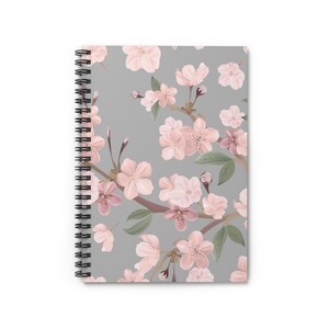 Blossom Spiral Notebook - Feminine Floral, Journal, Planner, Gift for Her, Study Book, Writing Notebook