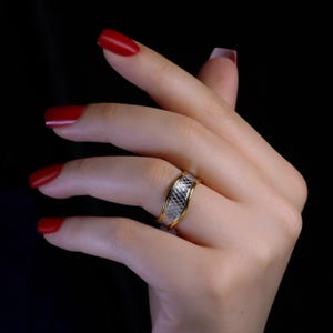 Bague en argent faite main