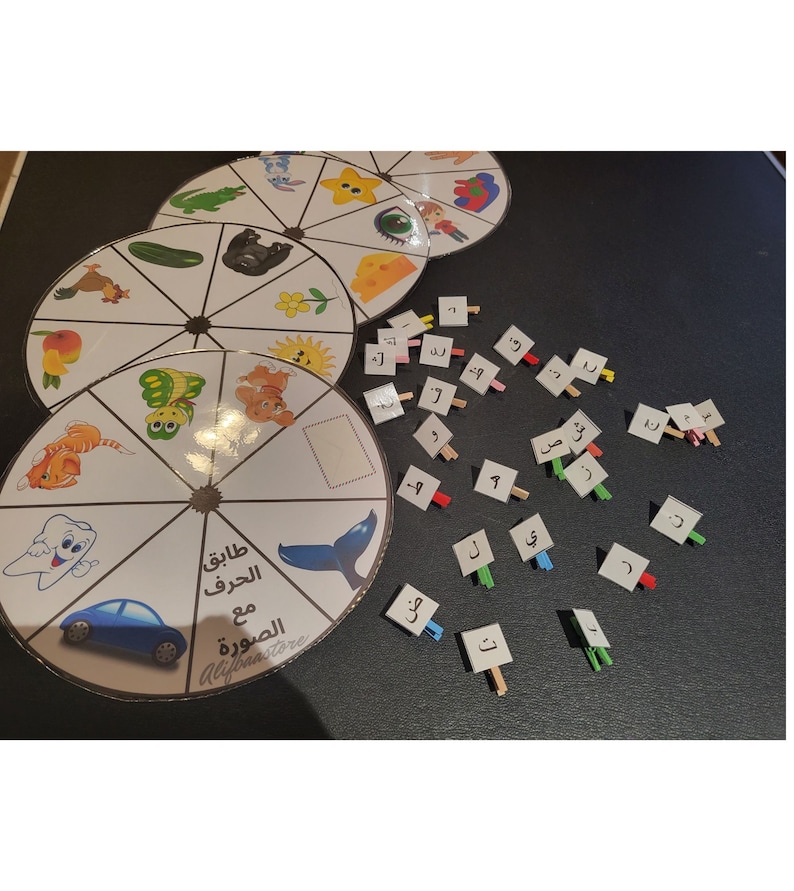 Arabic Alphabet Wheel, Learn and Play With Alphabet Etsy