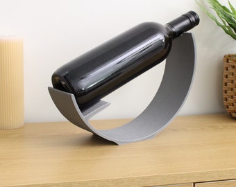 Crescent Wine Stand, Single Bottle Wine Rack for wine lovers