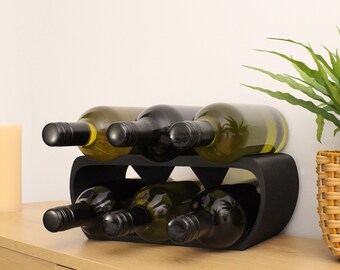Lusso Wine Rack, Countertop Wine Holder for Wine Lovers and home bars