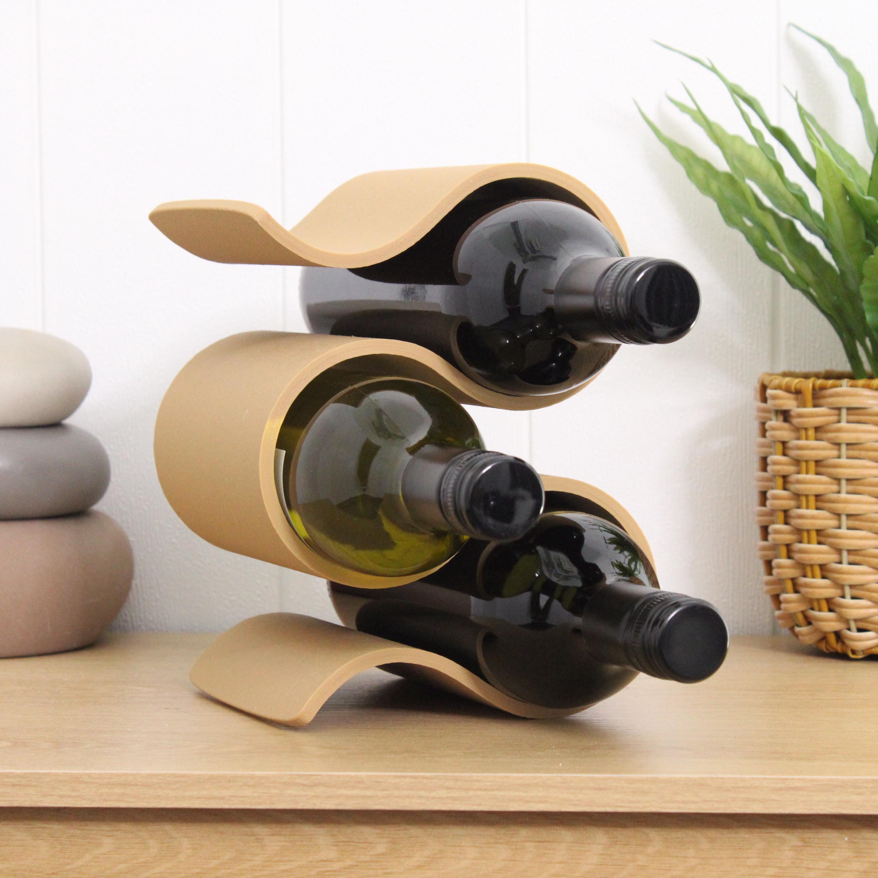 Wavy Wine Rack, Small Bottle Wine Stand Home Organisation