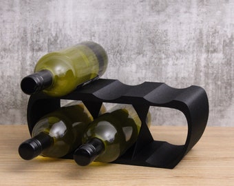 Lusso Wine Rack, Countertop Wine Holder for Wine Lovers and home bars